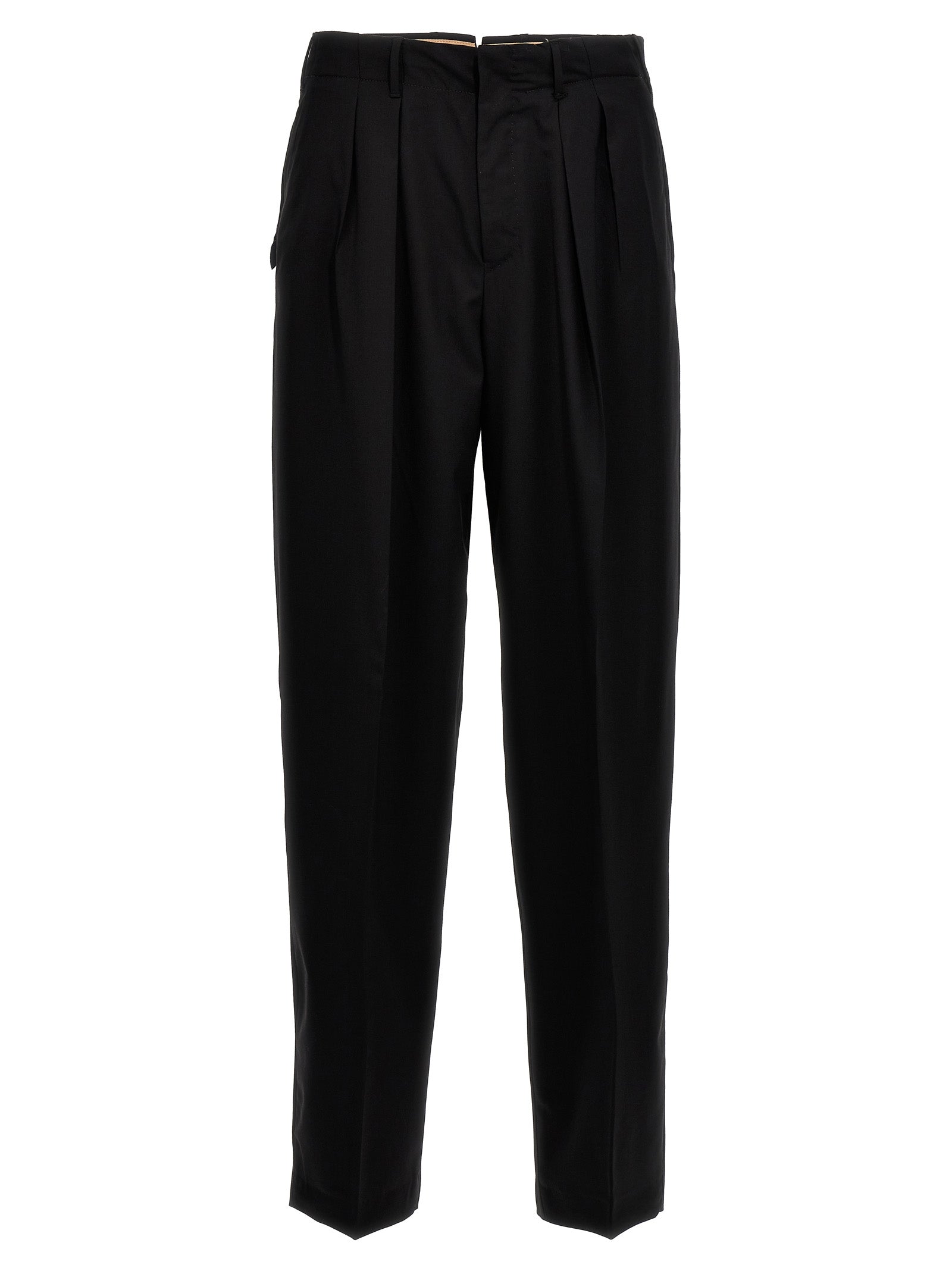Black Virgin Wool Dress Pants