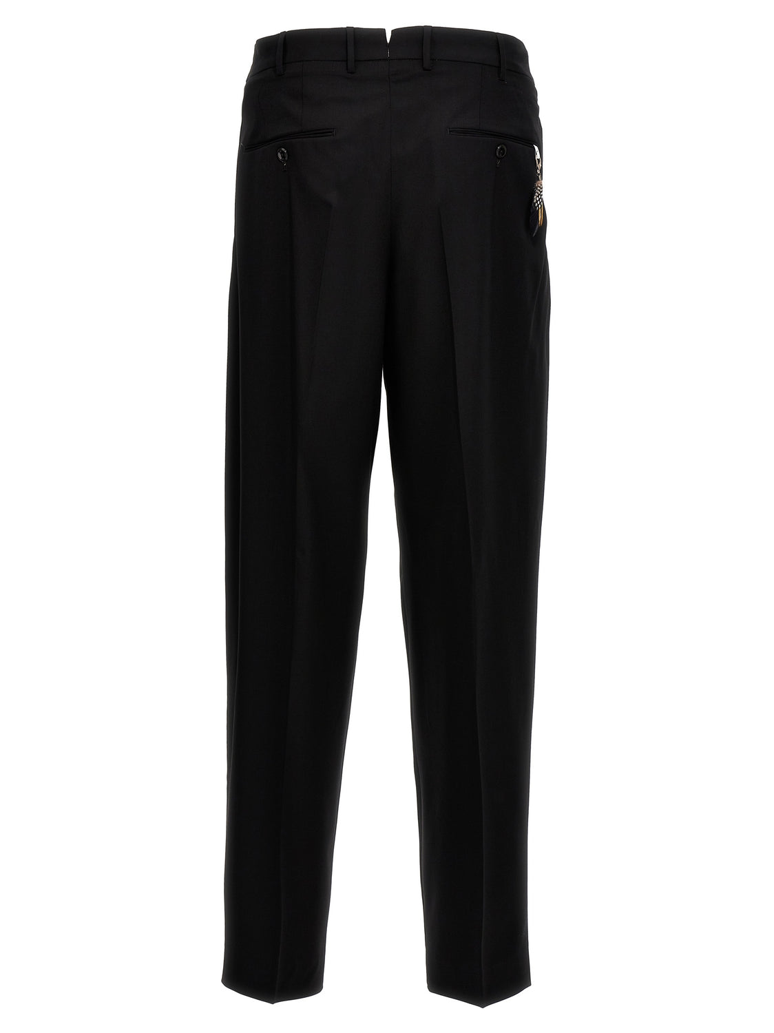 Black Virgin Wool Dress Pants