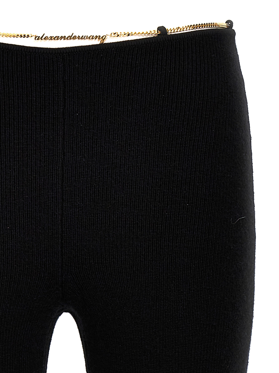 Black Wool Casual Pants