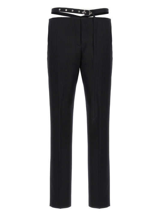Black Virgin Wool Dress Pants