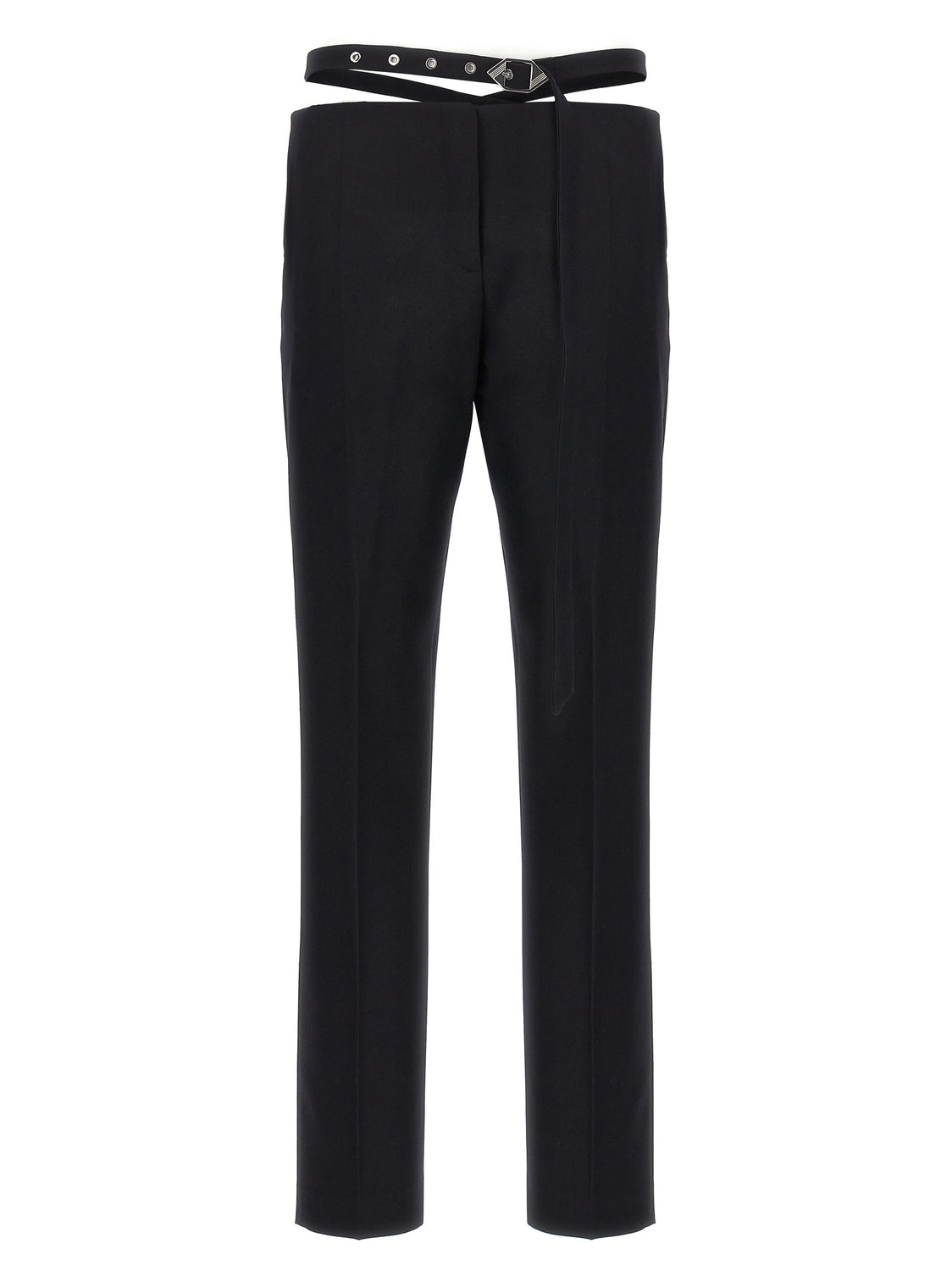Black Virgin Wool Dress Pants