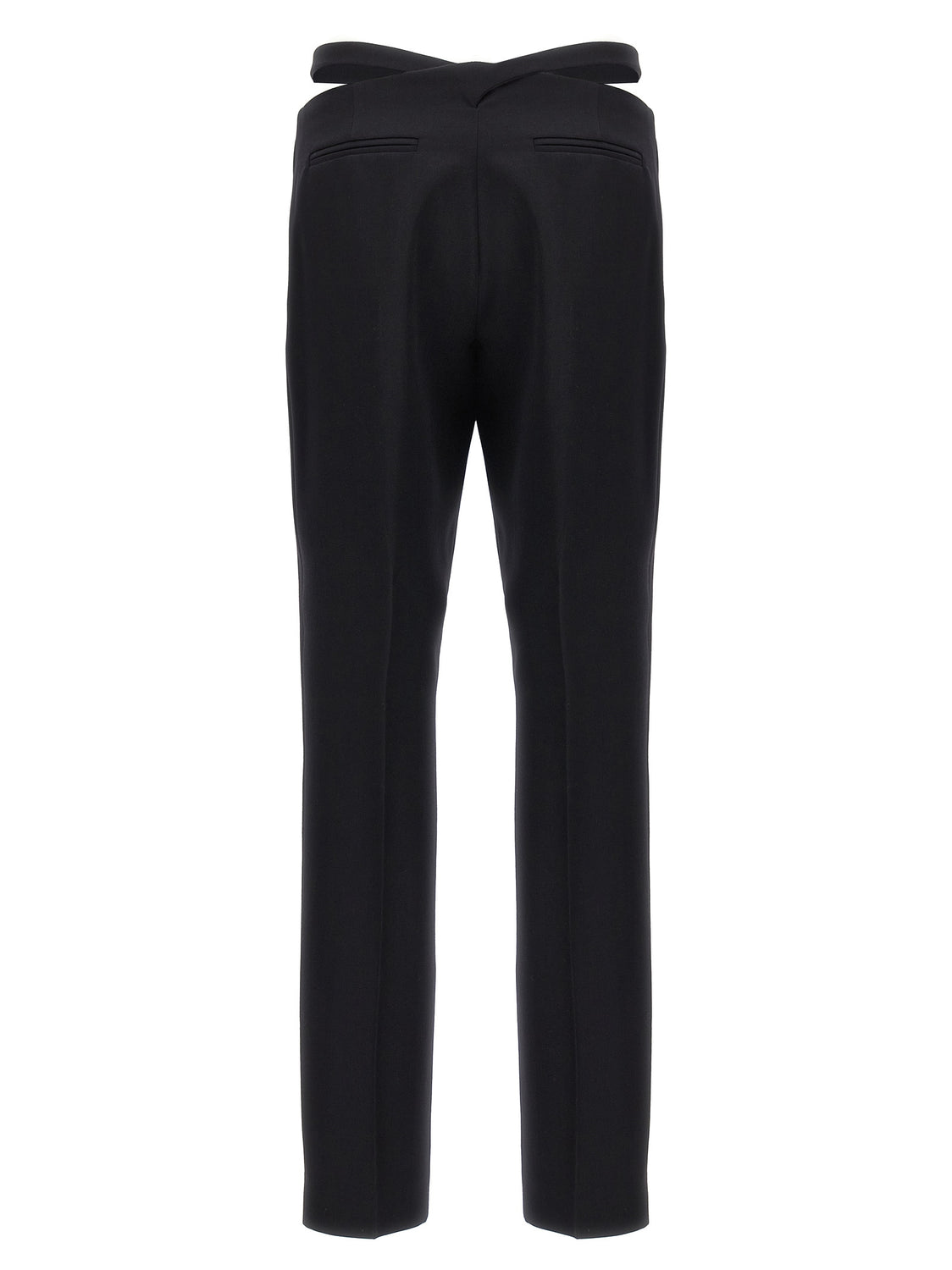 Black Virgin Wool Dress Pants