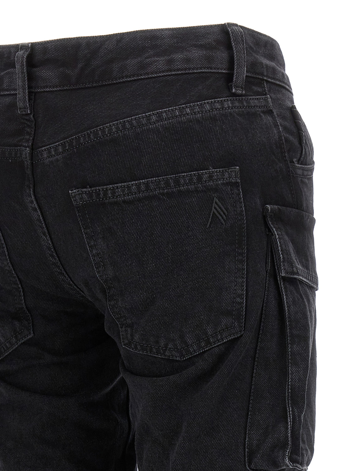 Black Cotton Cargo Pants