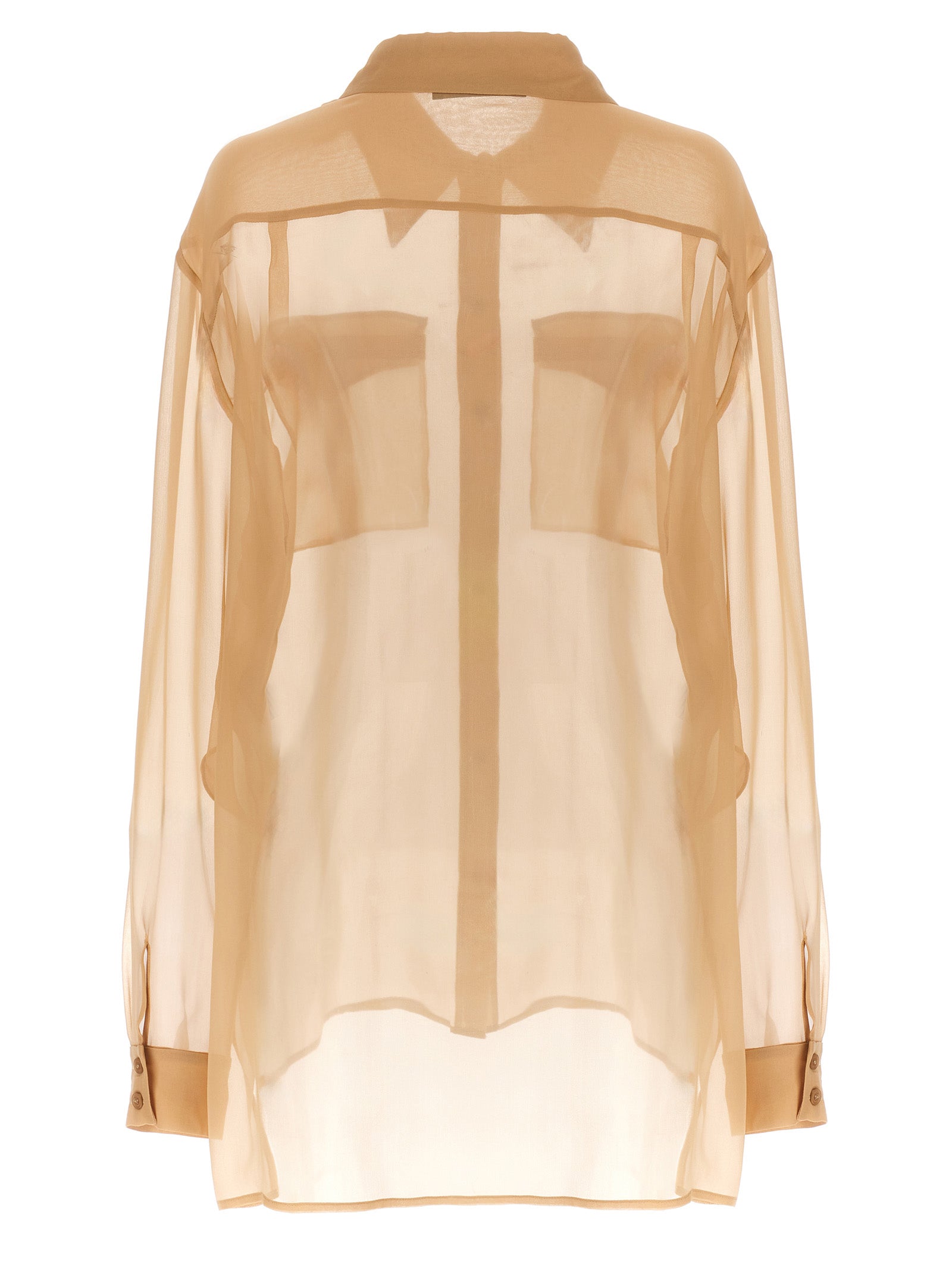 Beige Silk Blouse