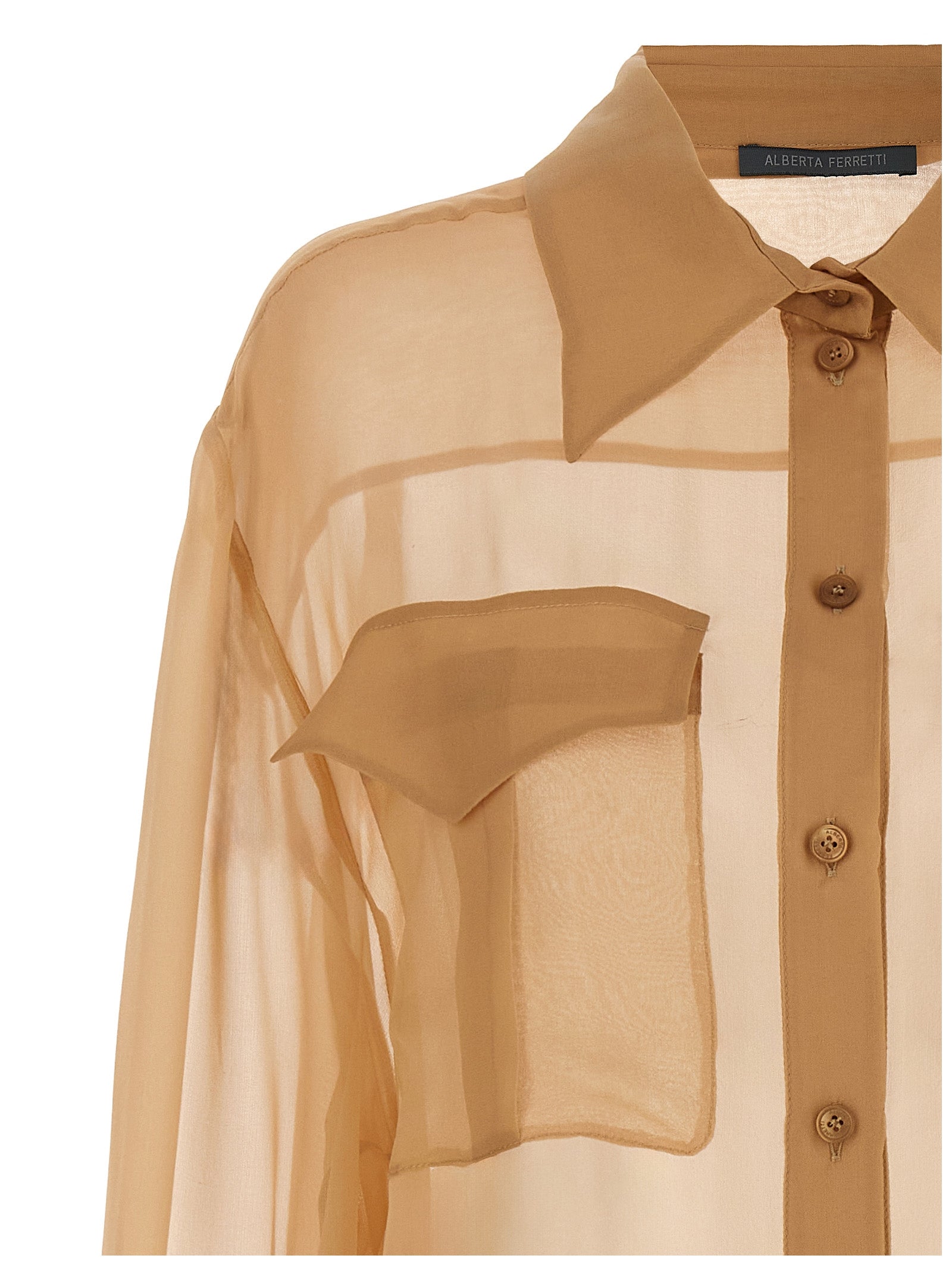 Beige Silk Blouse