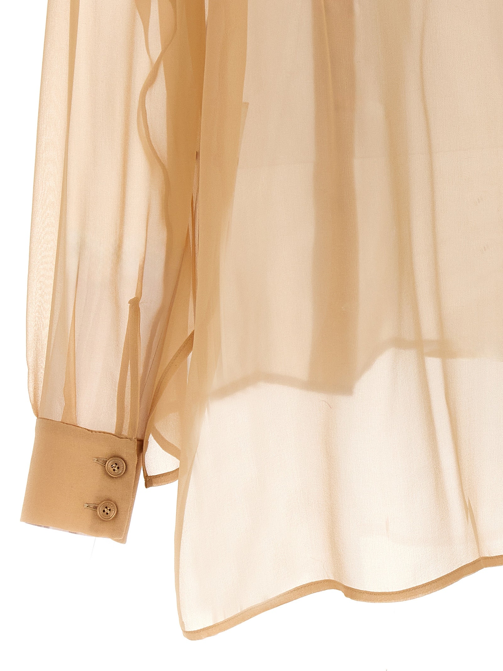Beige Silk Blouse