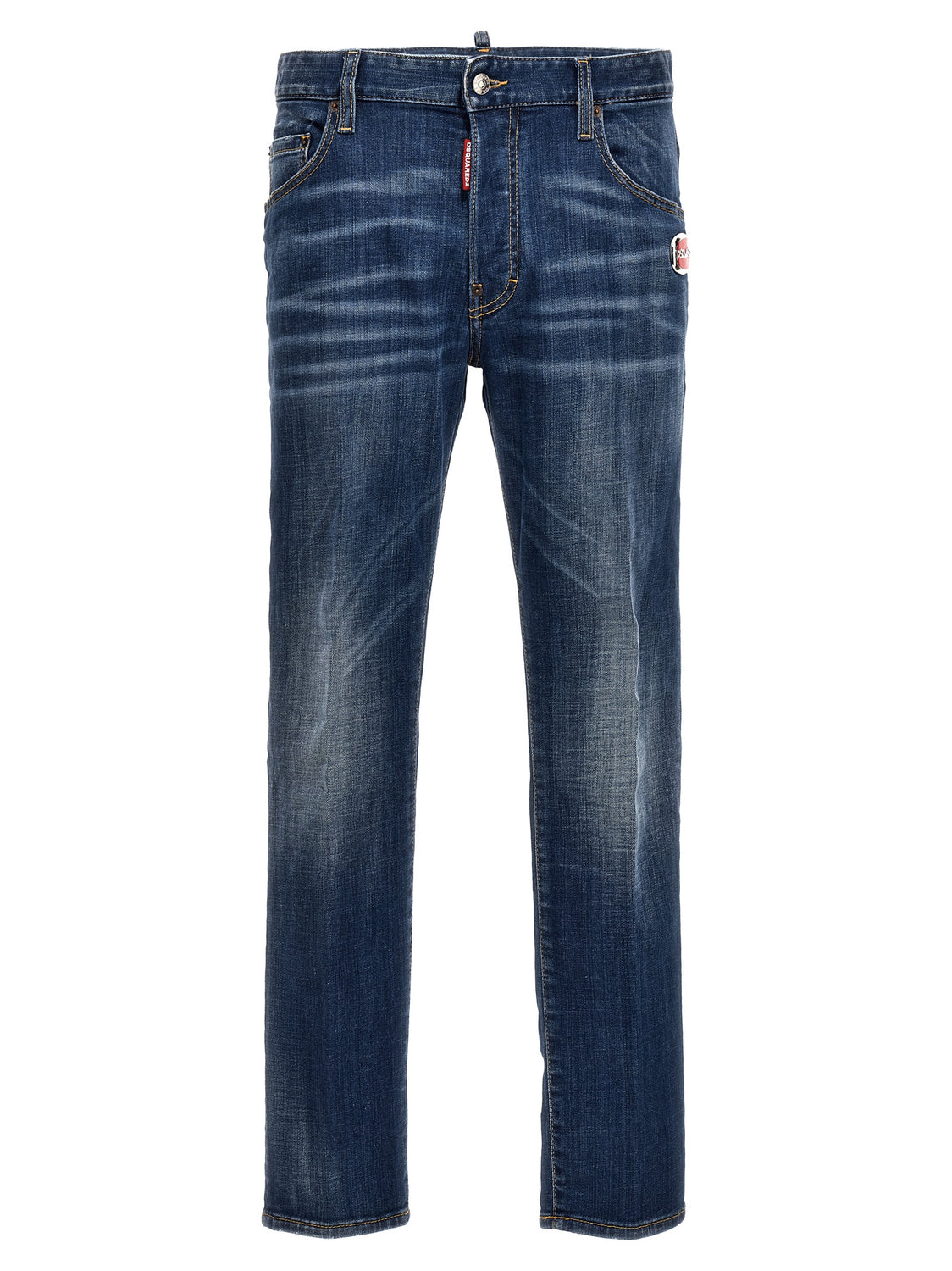 Blue Cotton Relaxed Fit Jeans