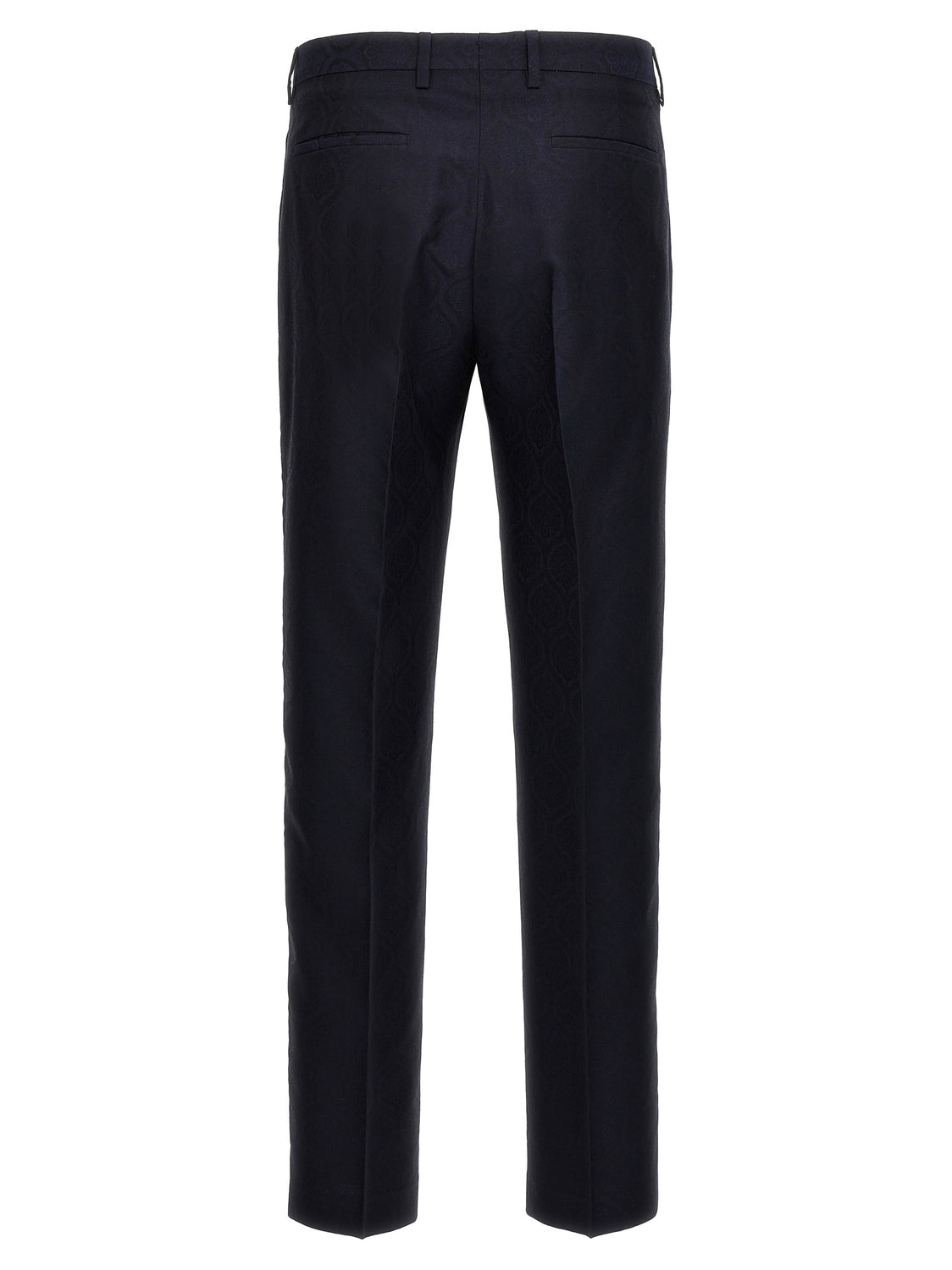 Blue Cotton Dress Pants