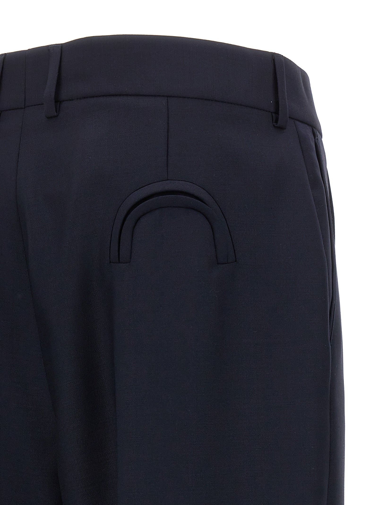Blue Virgin Wool Pants