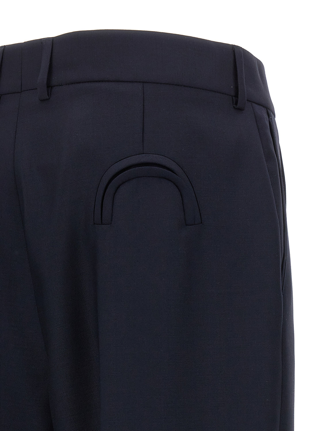Blue Virgin Wool Pants