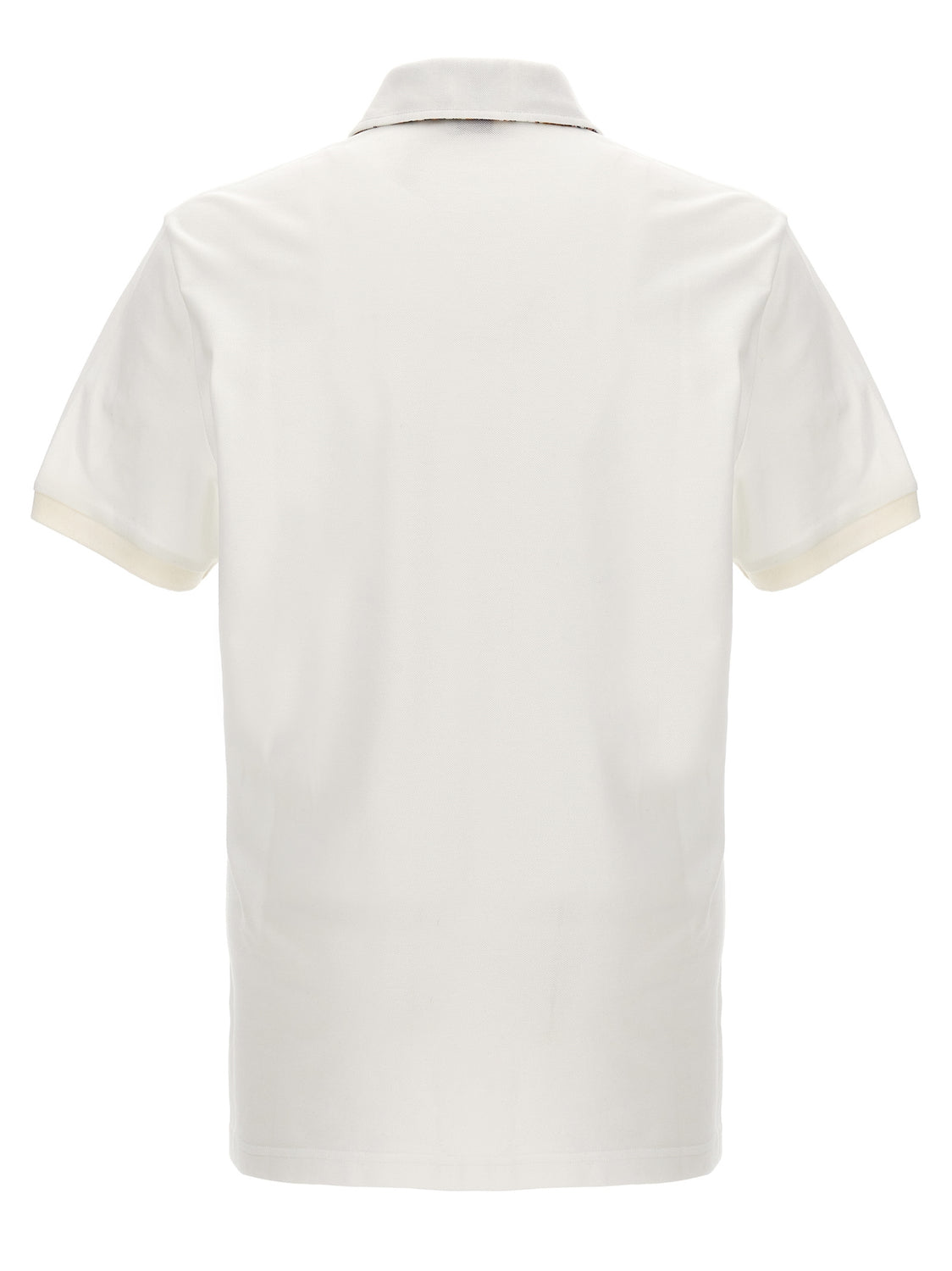 White Cotton Polo Shirt