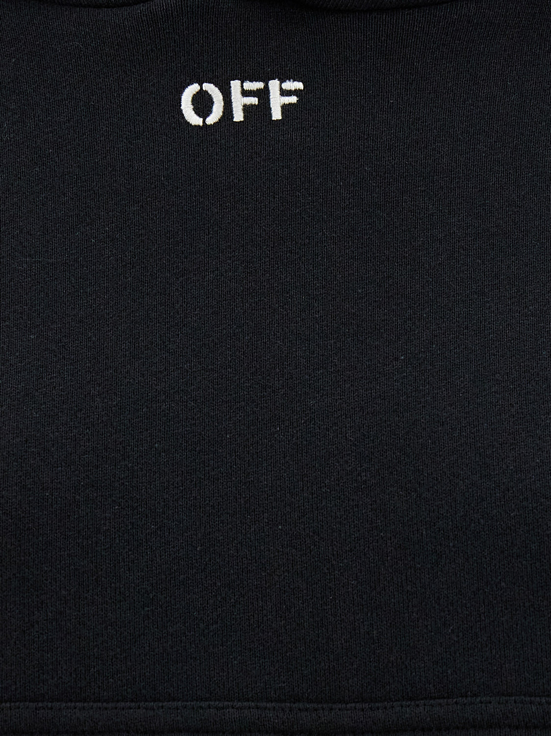 Black Cotton Hoodie