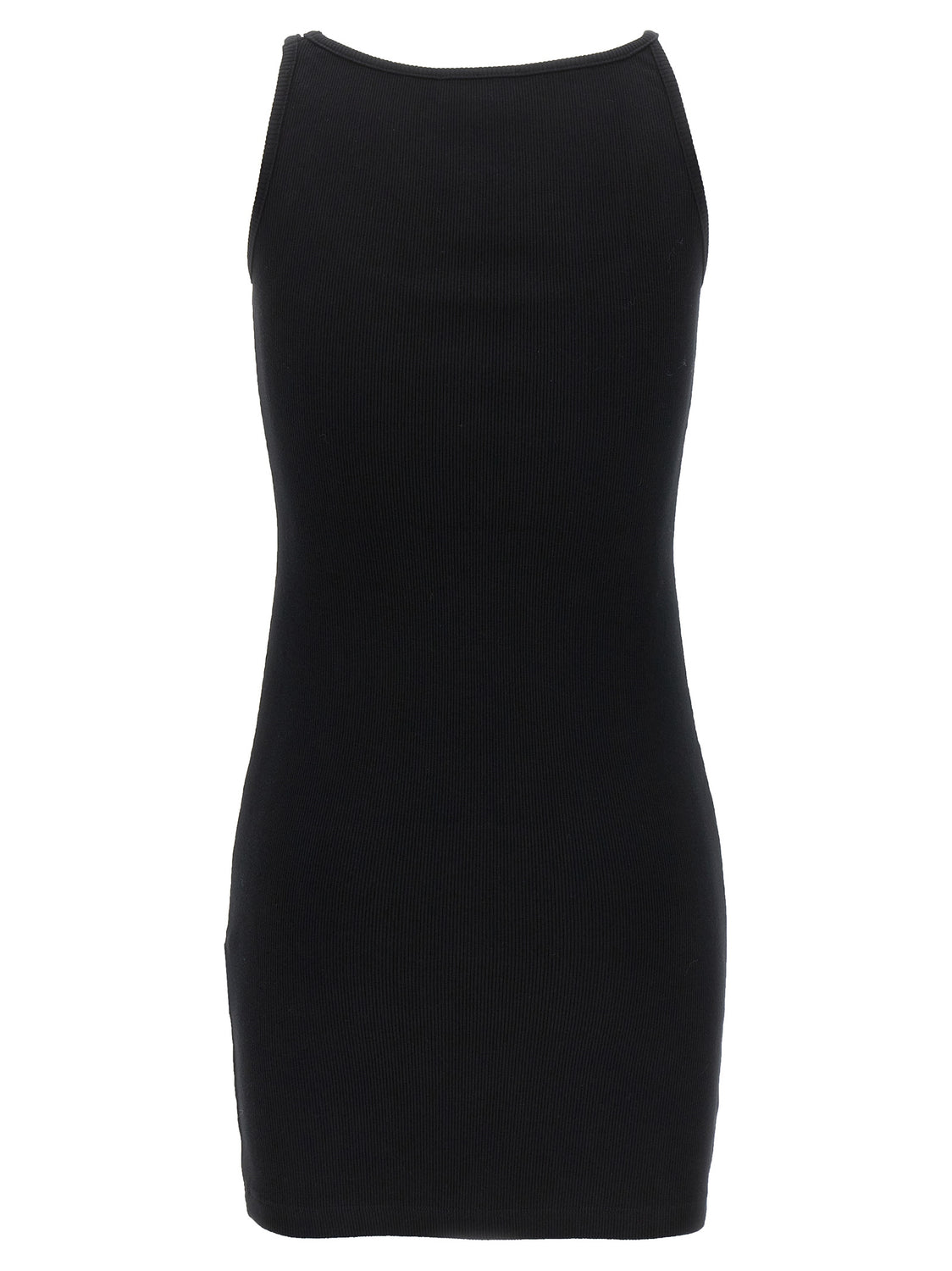 Black Cotton Short Dress