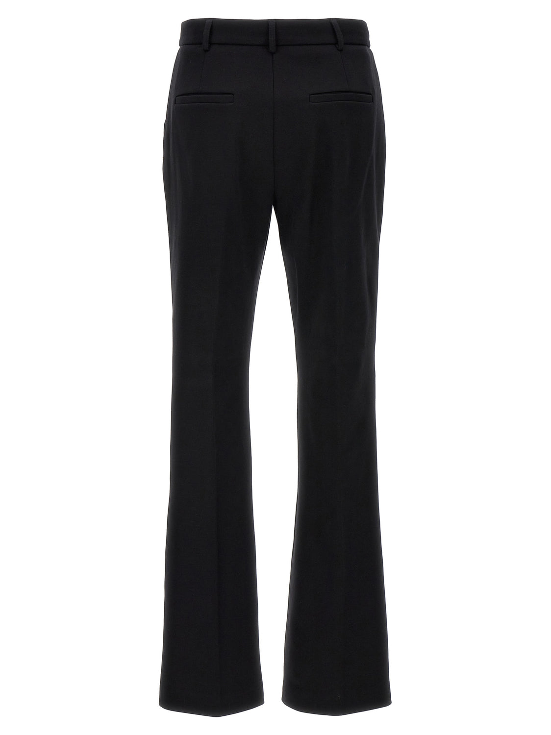 Black Cotton Casual Pants