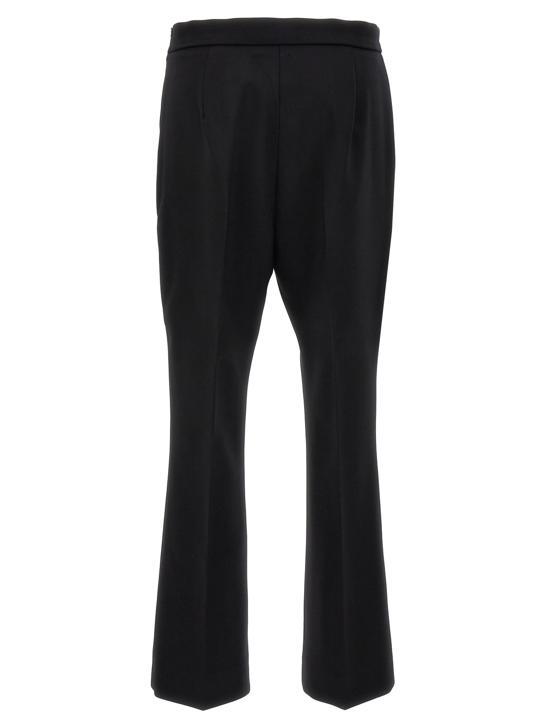Black Virgin Wool Cropped Pants