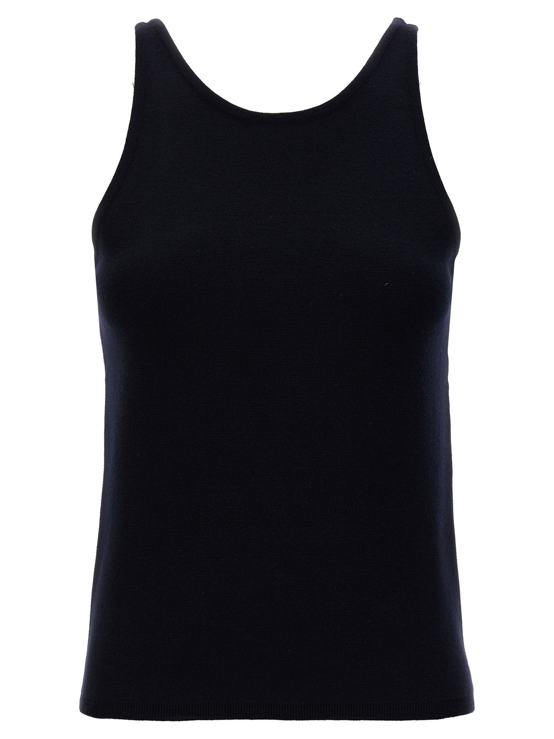 Blue Virgin Wool Tank Tops