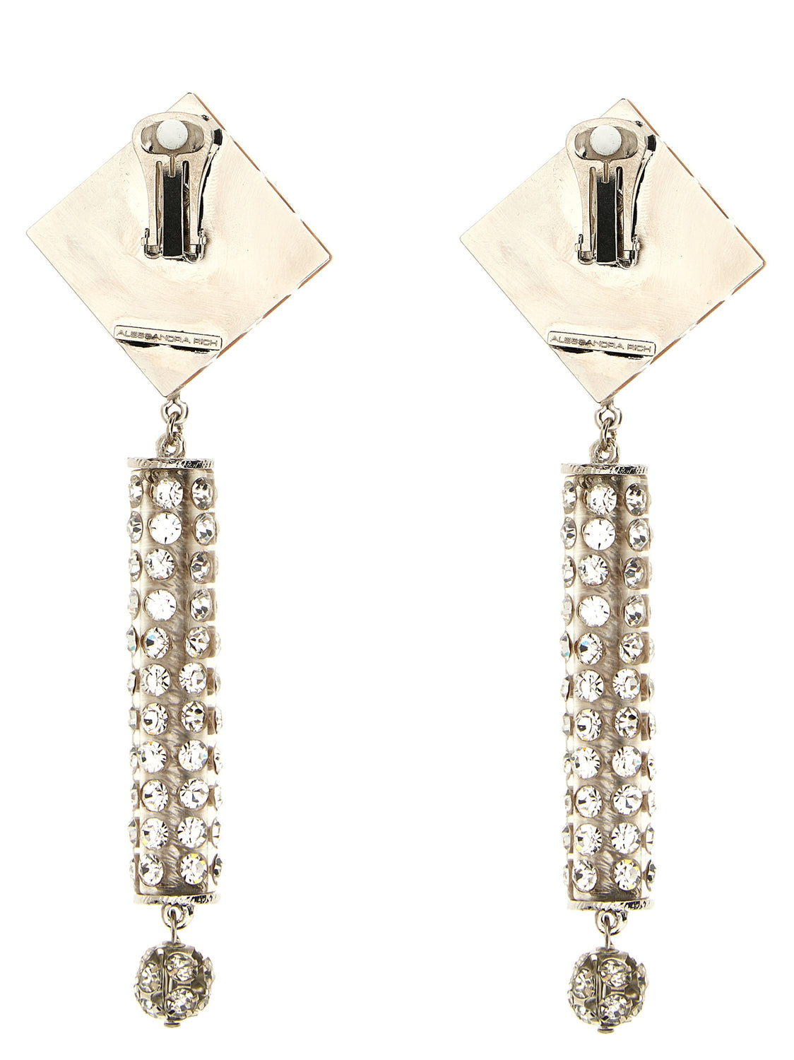 Silver Plastic Earrings