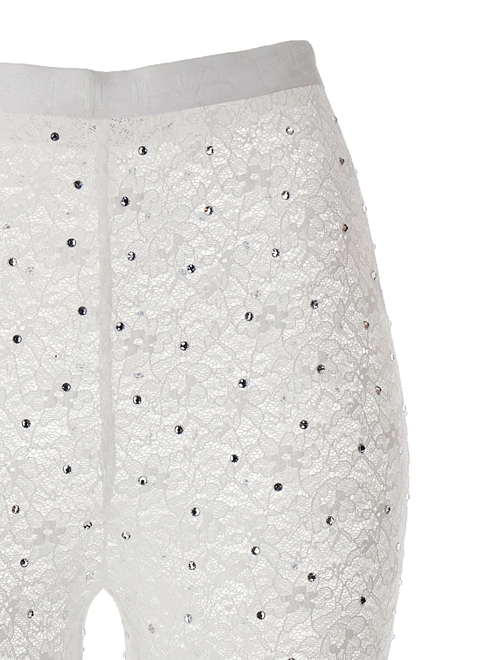 White Polyamide Leggings