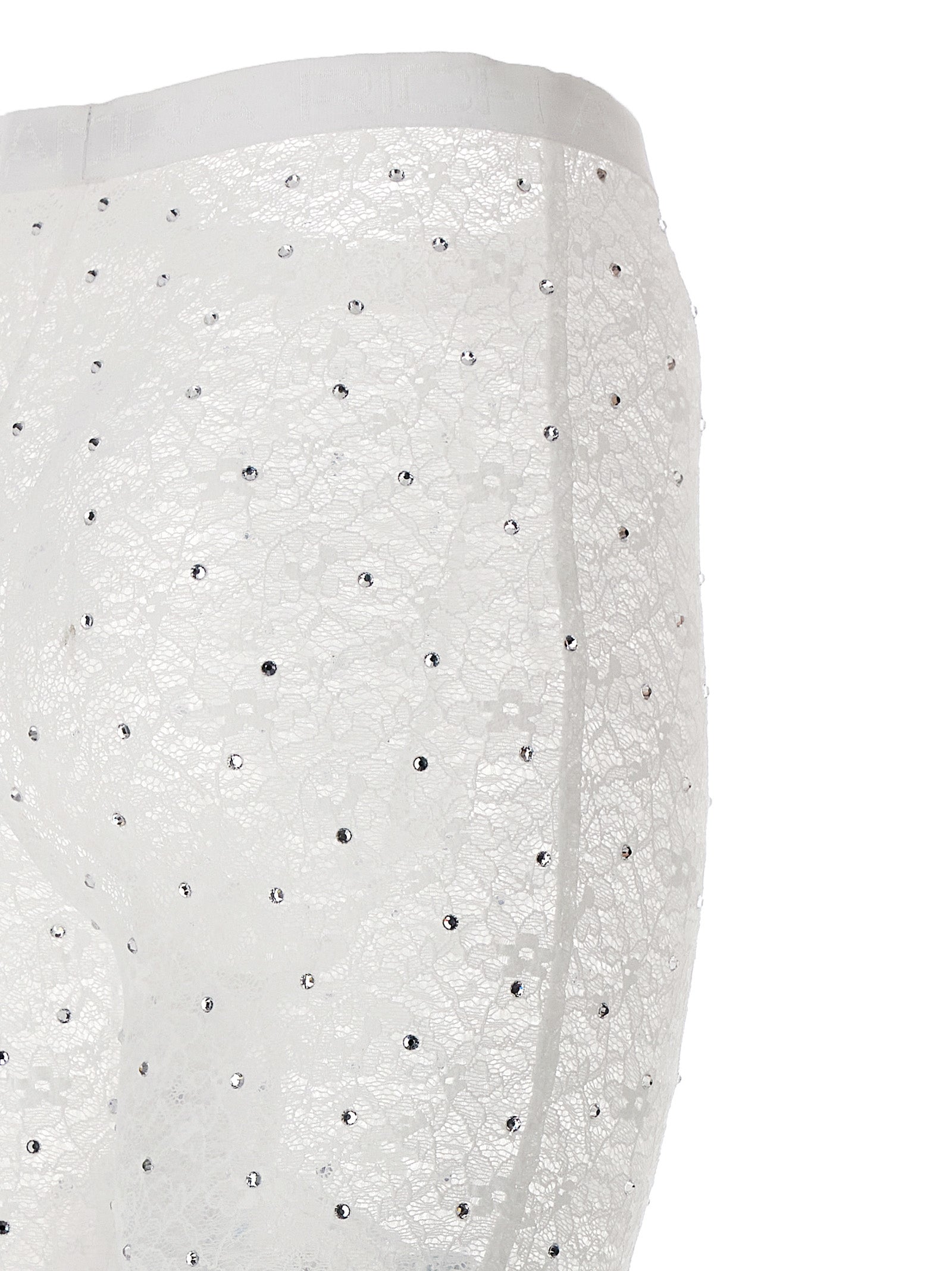 White Polyamide Leggings