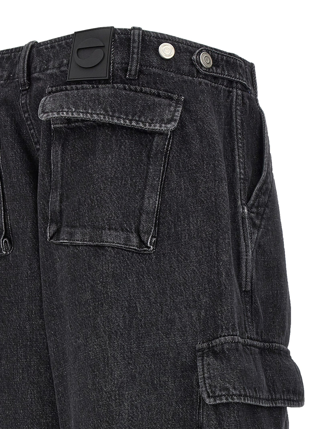 Black Cotton Jeans Denim