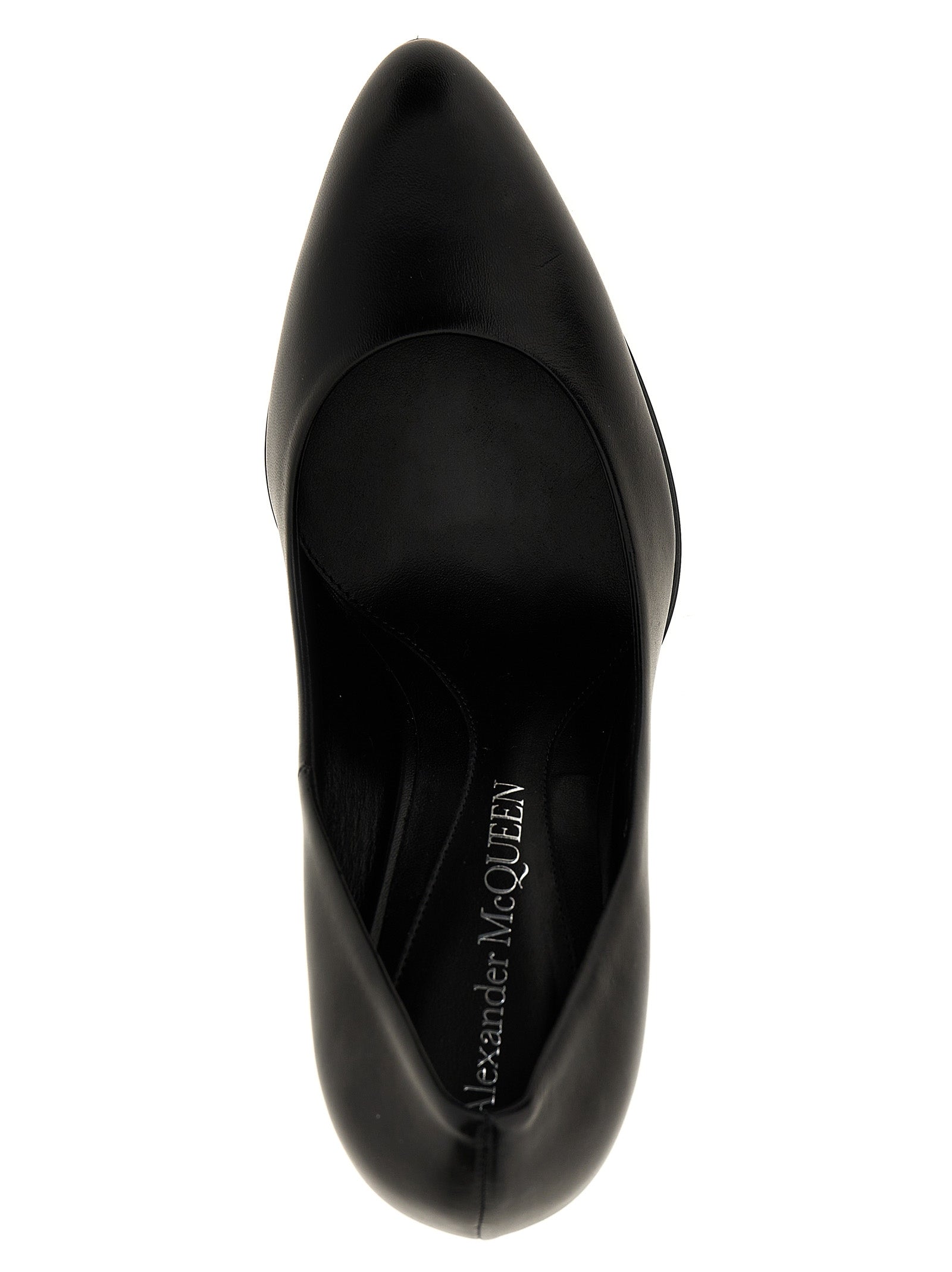 Black Lambskin High Heel Pumps