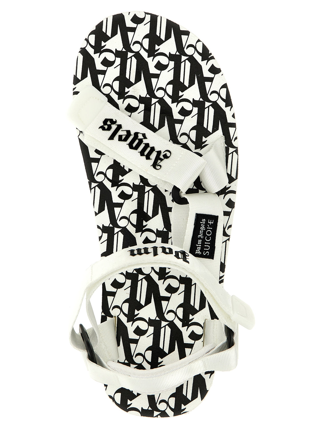 Bicolor Polyester Flat Sandals
