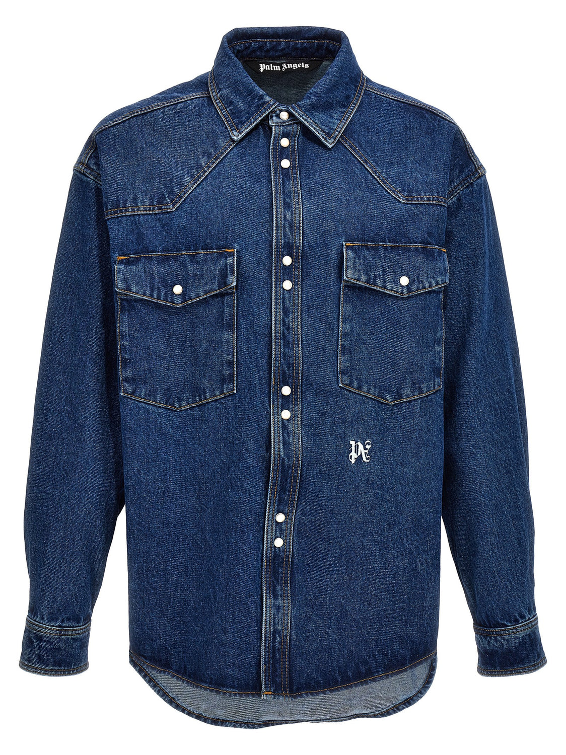 Blue Polyester Denim Jacket