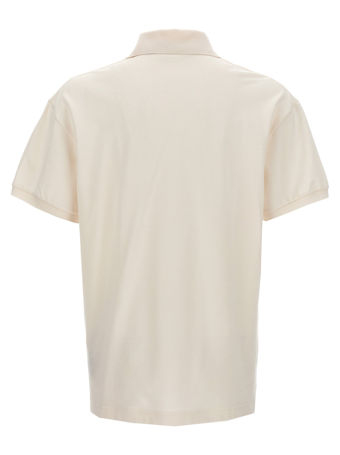 White Polyester Polo Shirt