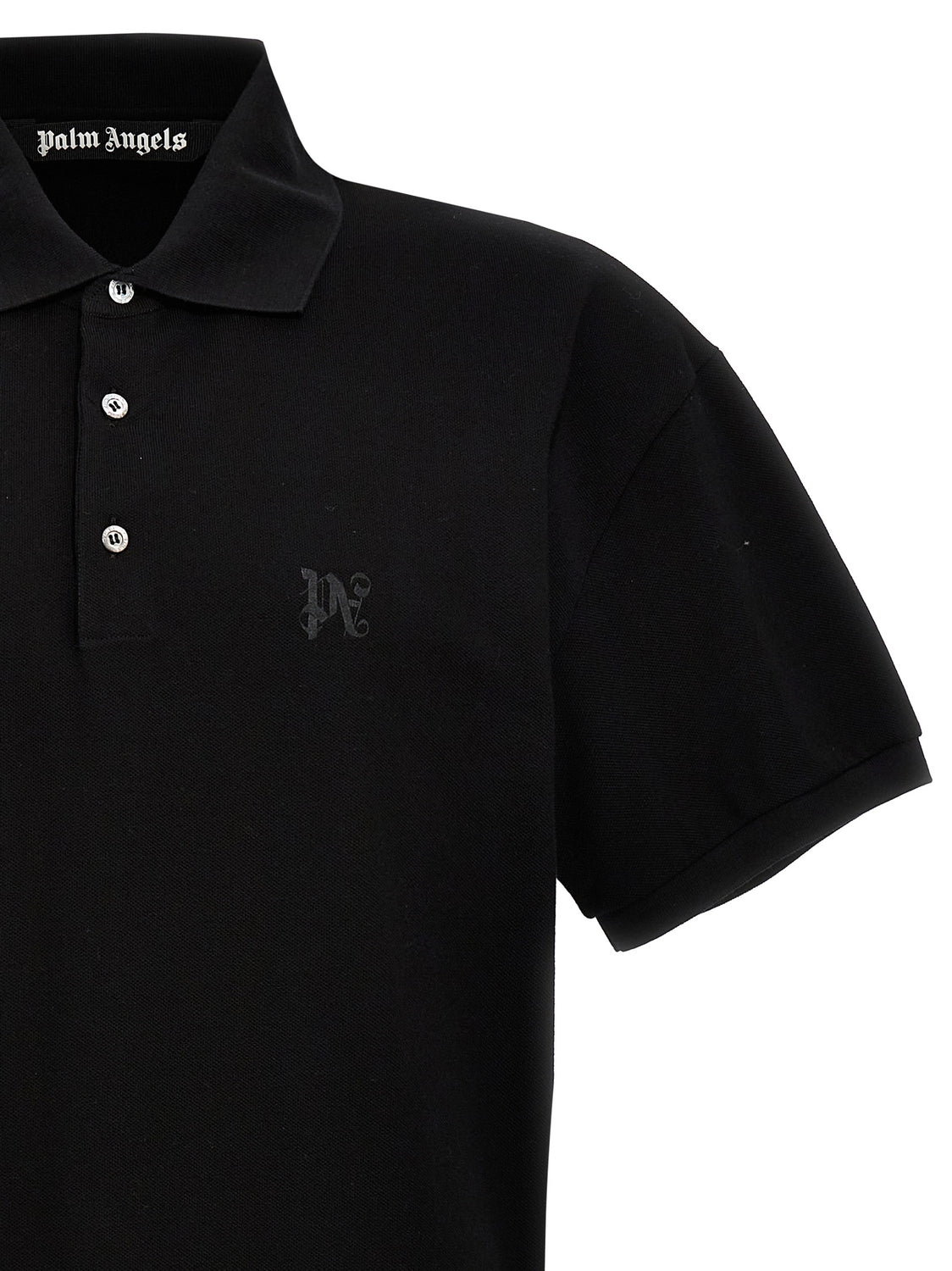 Black Polyester Polo Shirt