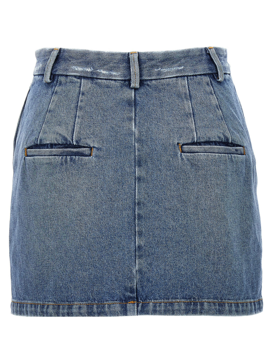 Blue Cotton Long Skirt