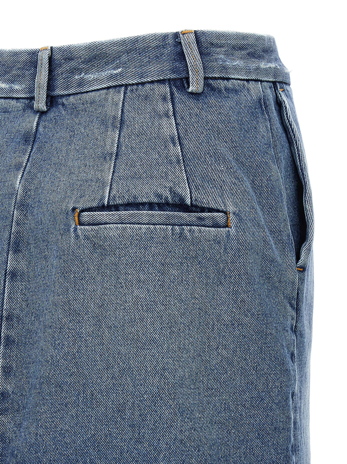 Blue Cotton Long Skirt