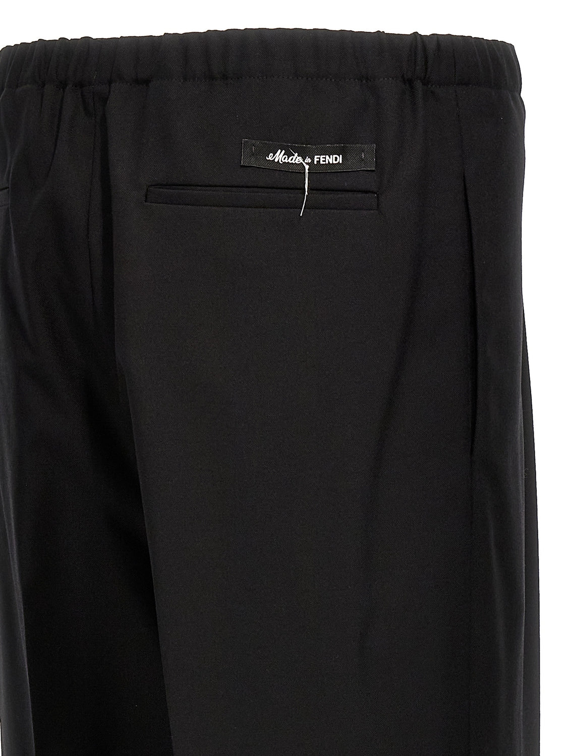 Black Virgin Wool Dress Pants