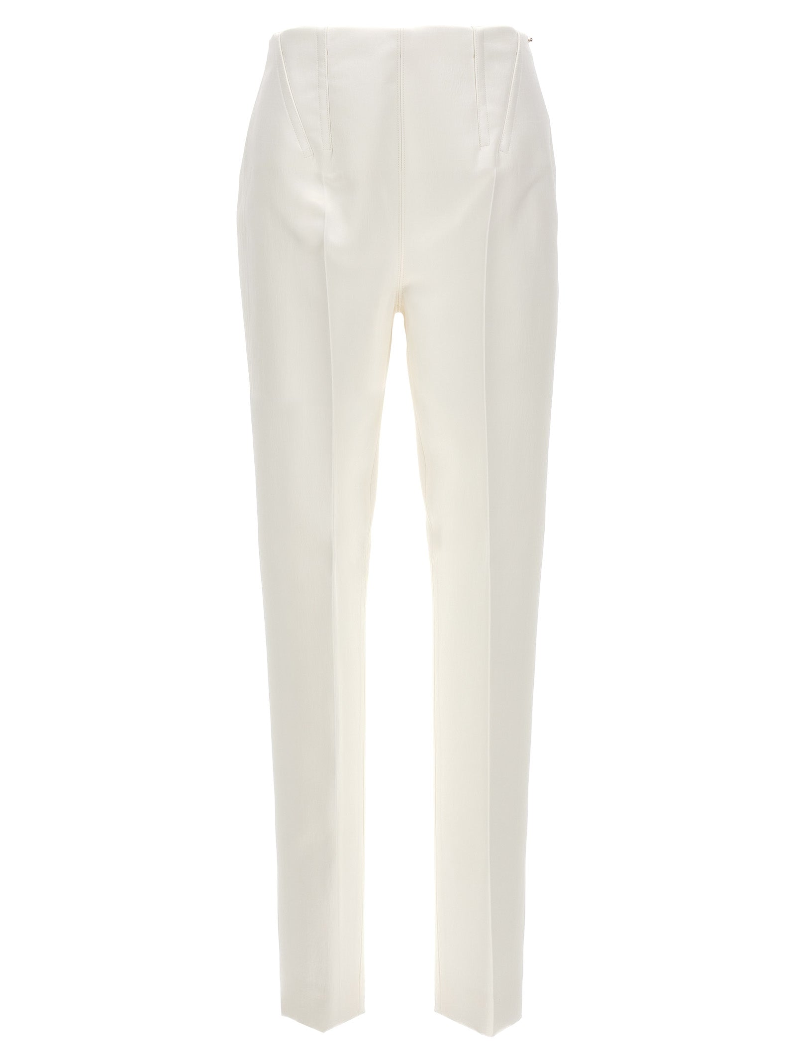 White Acetate Dress Pants