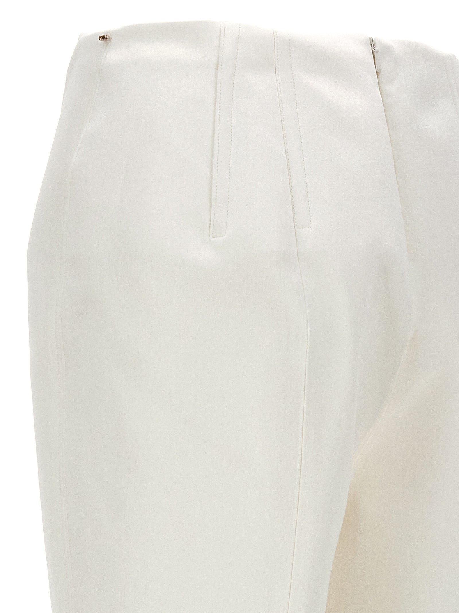White Acetate Dress Pants