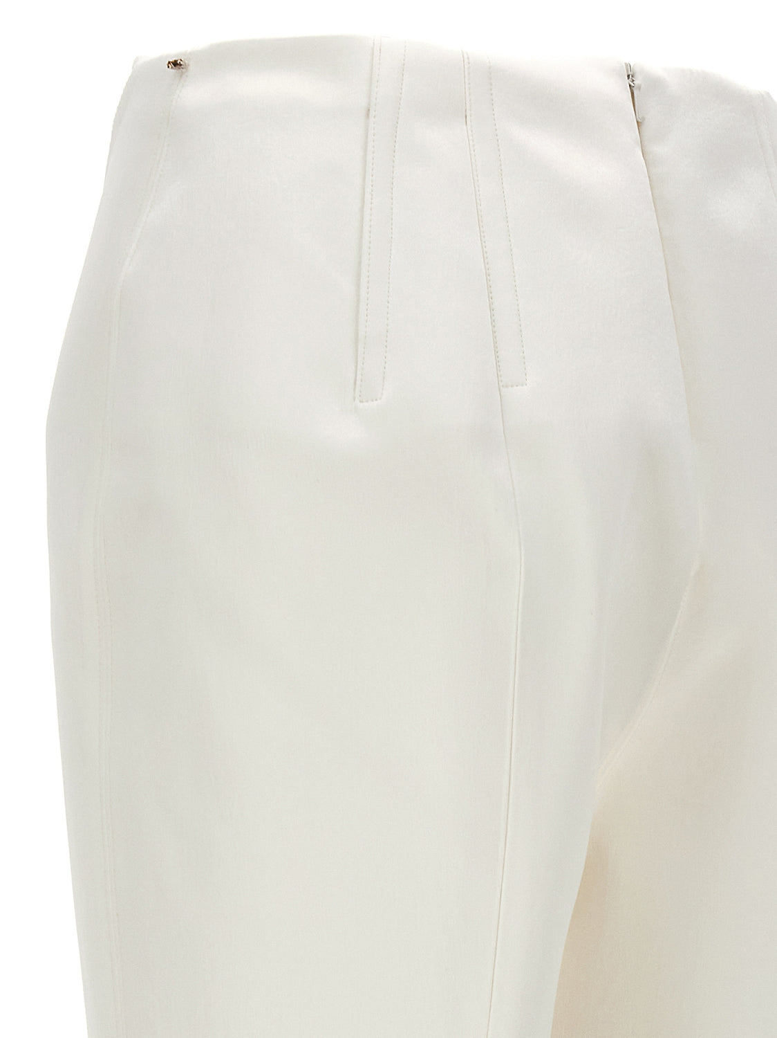 White Acetate Dress Pants