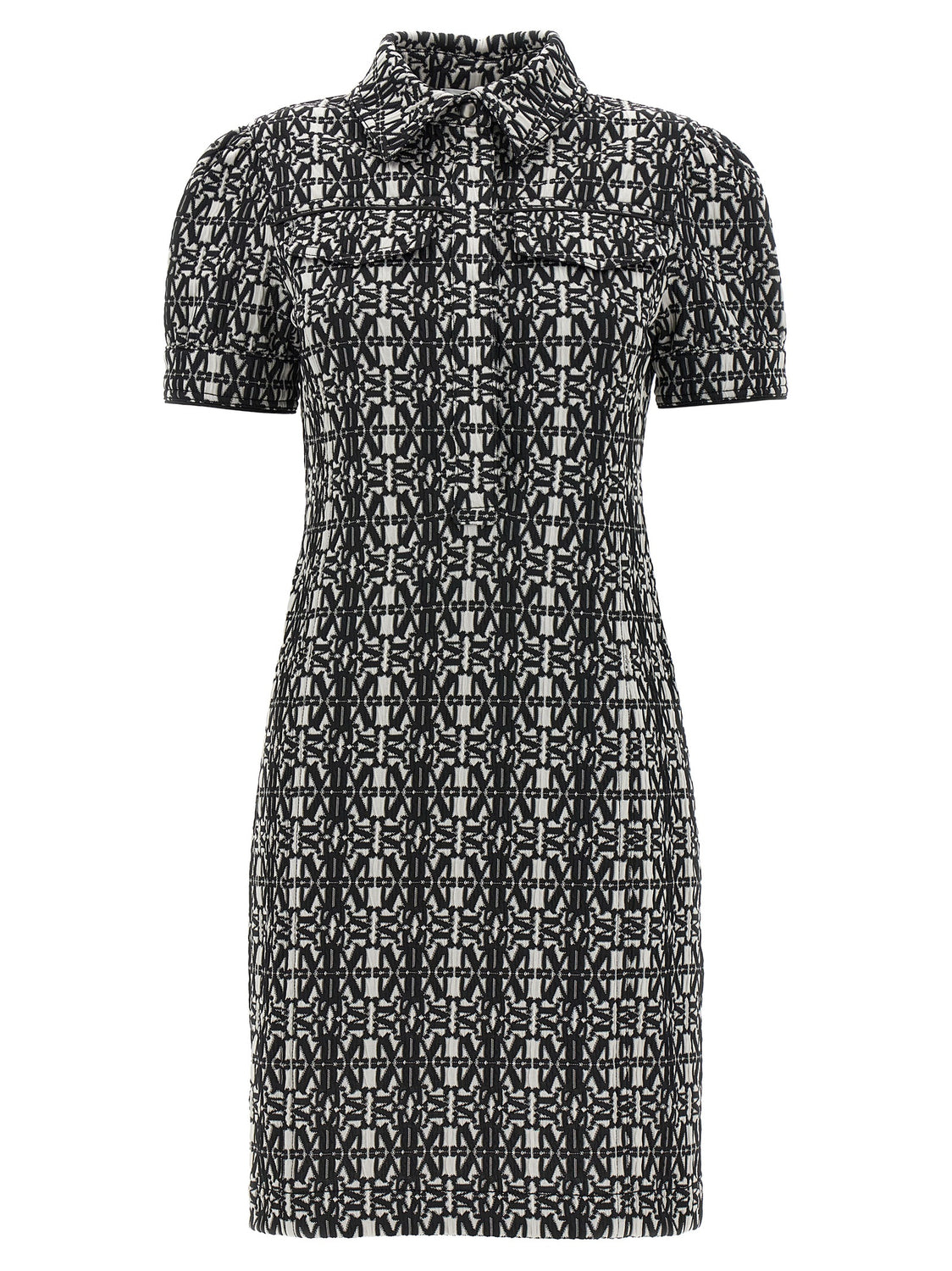 Bicolor Polyester Short Dress