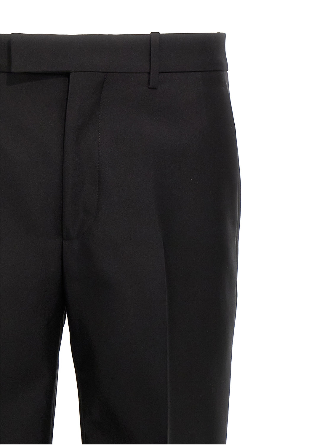 Black Virgin Wool Dress Pants