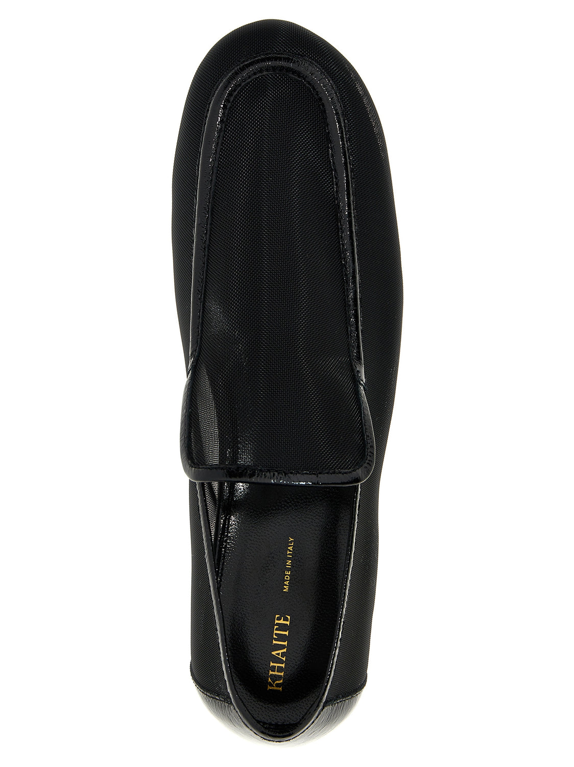 Black Polyamide Slip-On Loafers