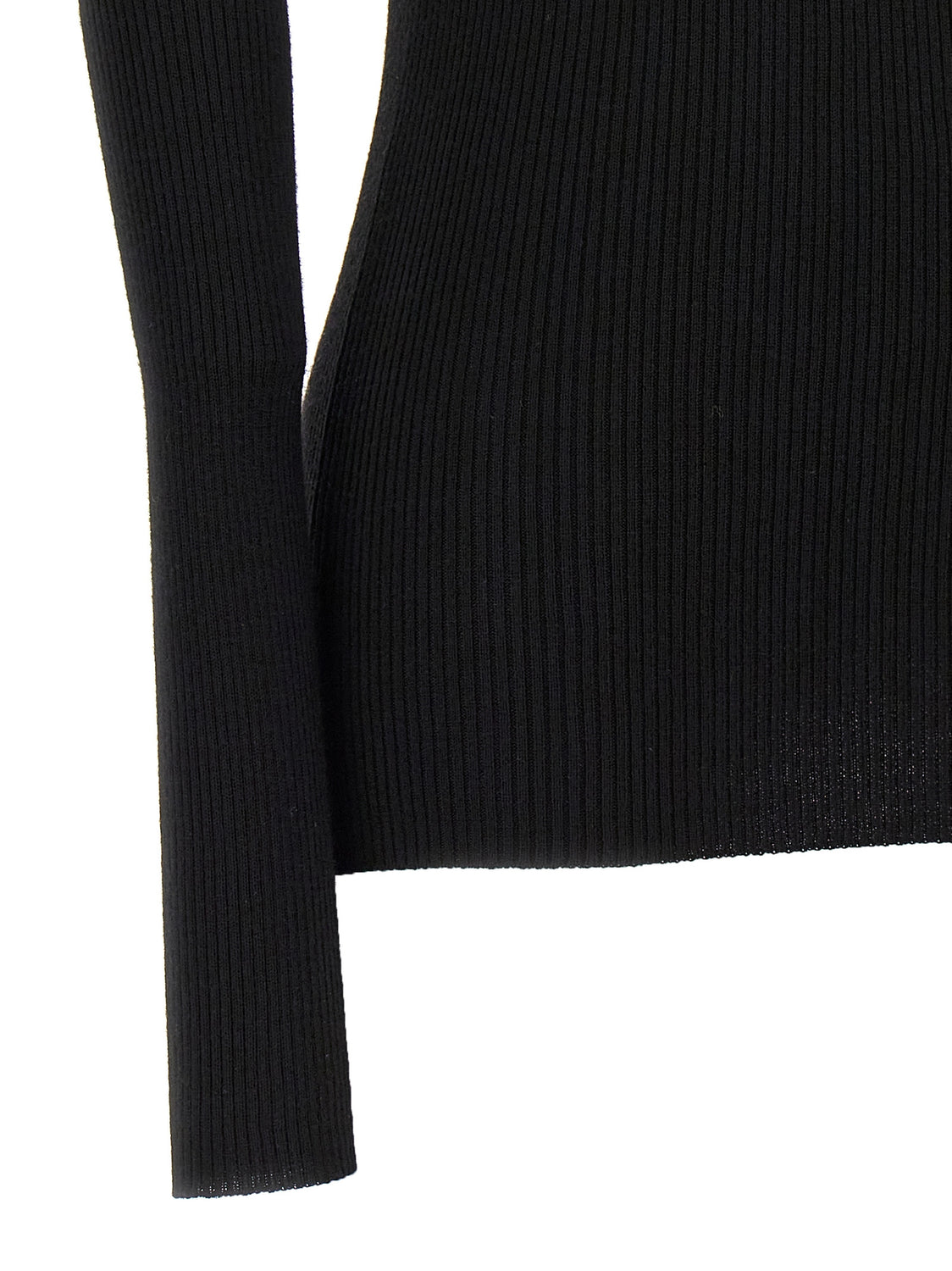 Black Wool Cardigan