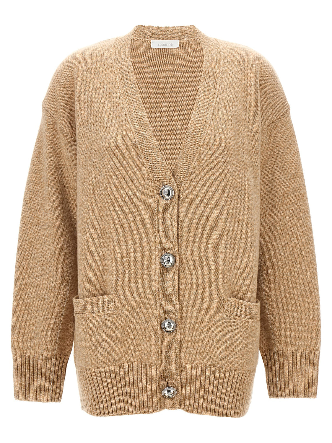 Beige Wool Cardigan