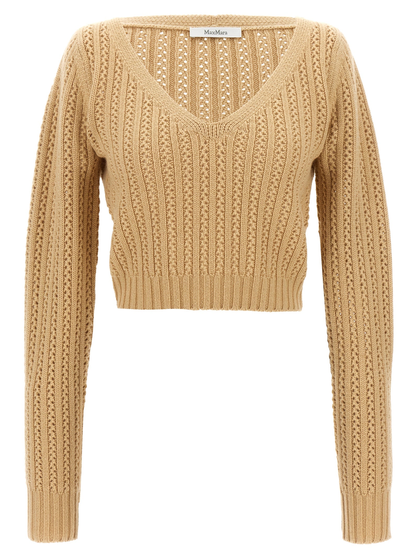 Beige Wool Cardigan