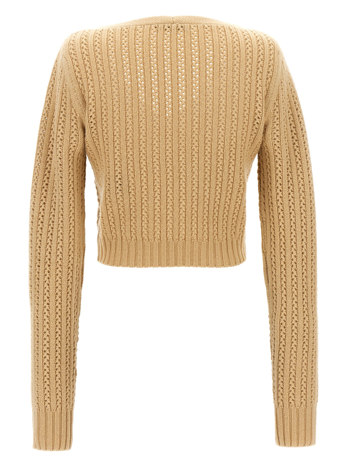 Beige Wool Cardigan