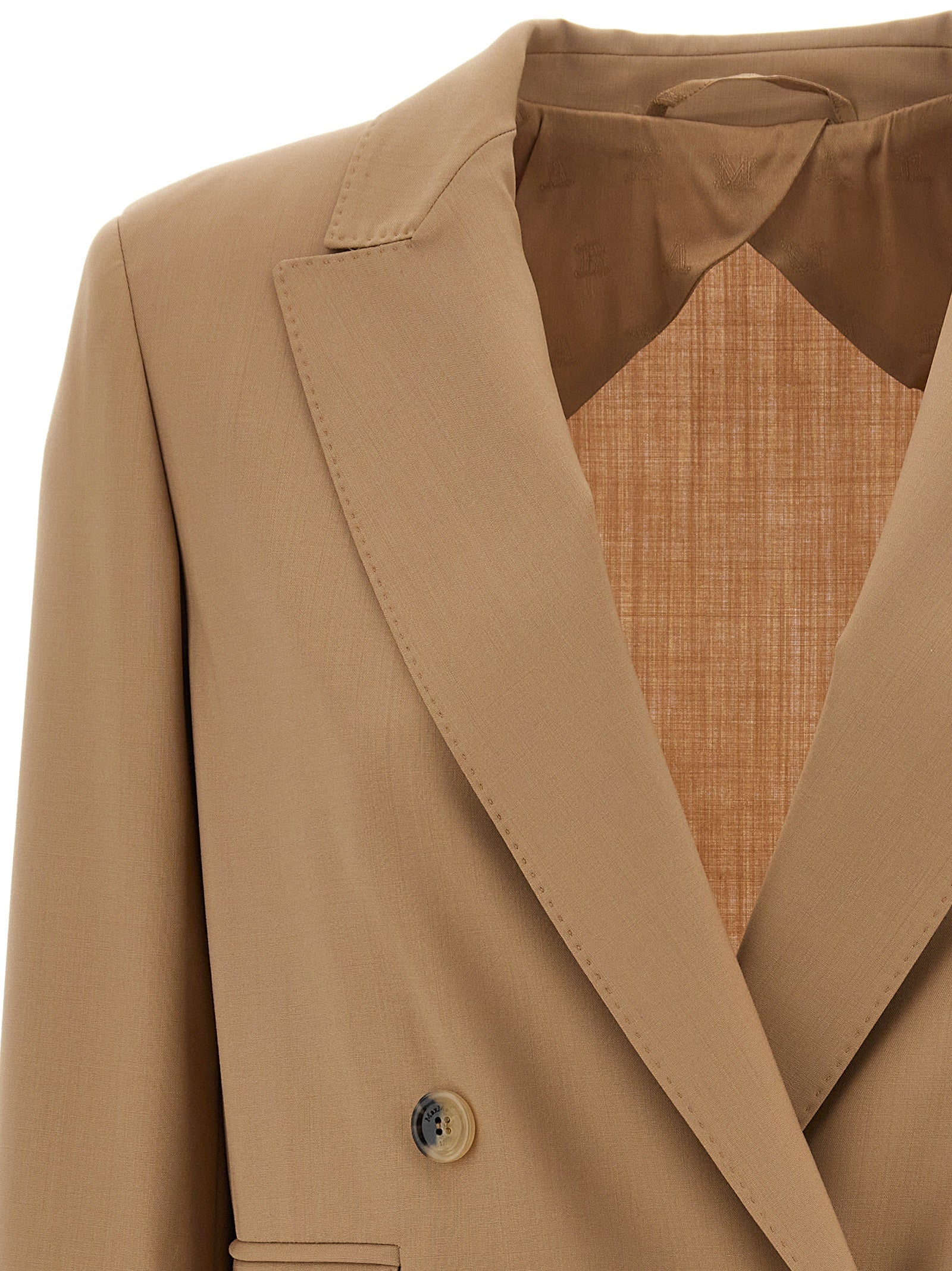 Beige Virgin Wool Blazer