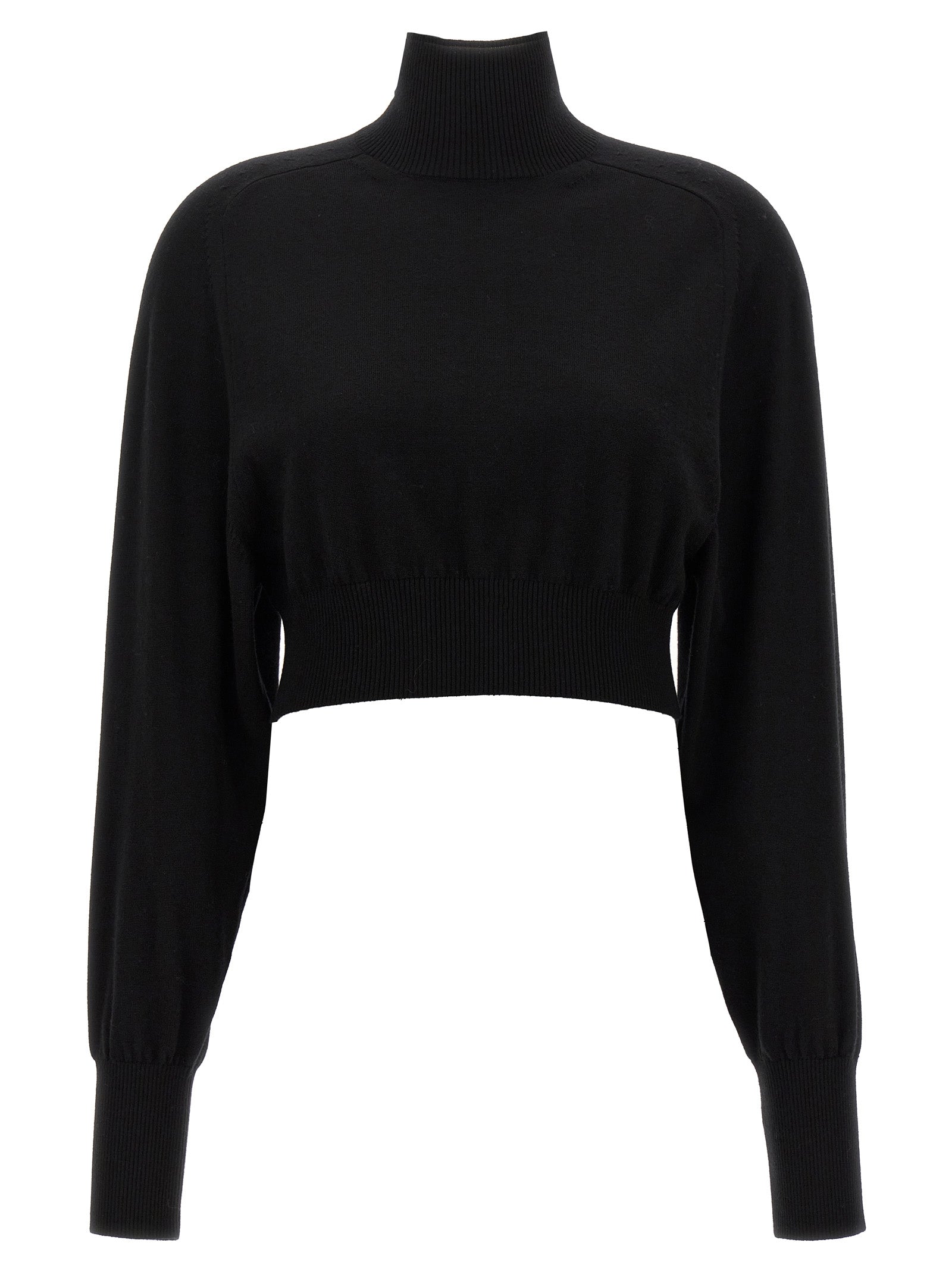 Black Virgin Wool Cardigan