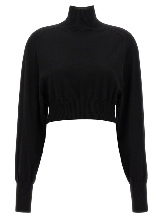 Black Virgin Wool Cardigan