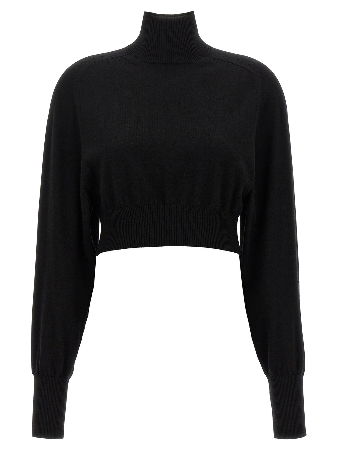 Black Virgin Wool Cardigan