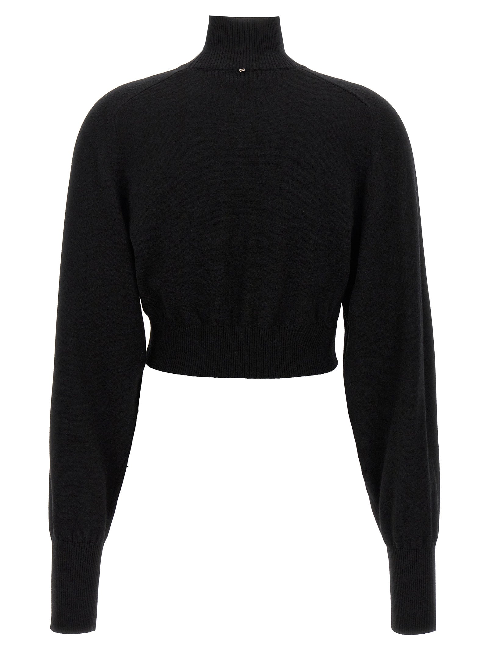 Black Virgin Wool Cardigan