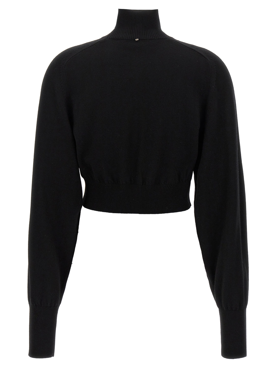Black Virgin Wool Cardigan