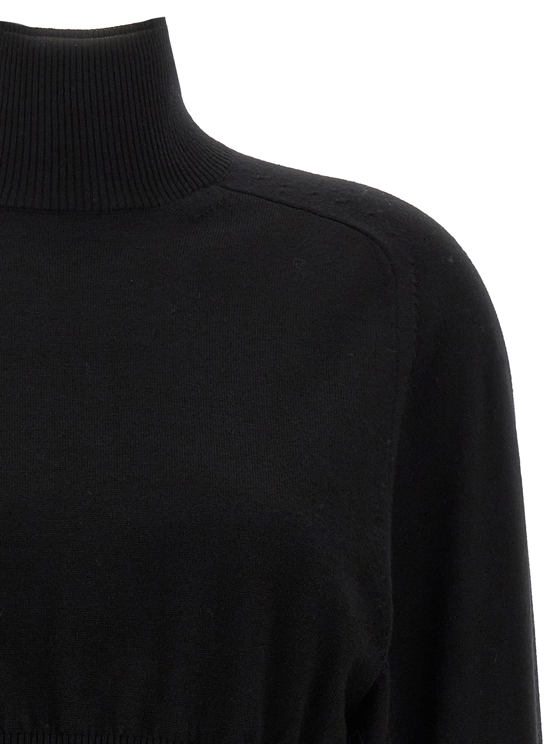 Black Virgin Wool Cardigan