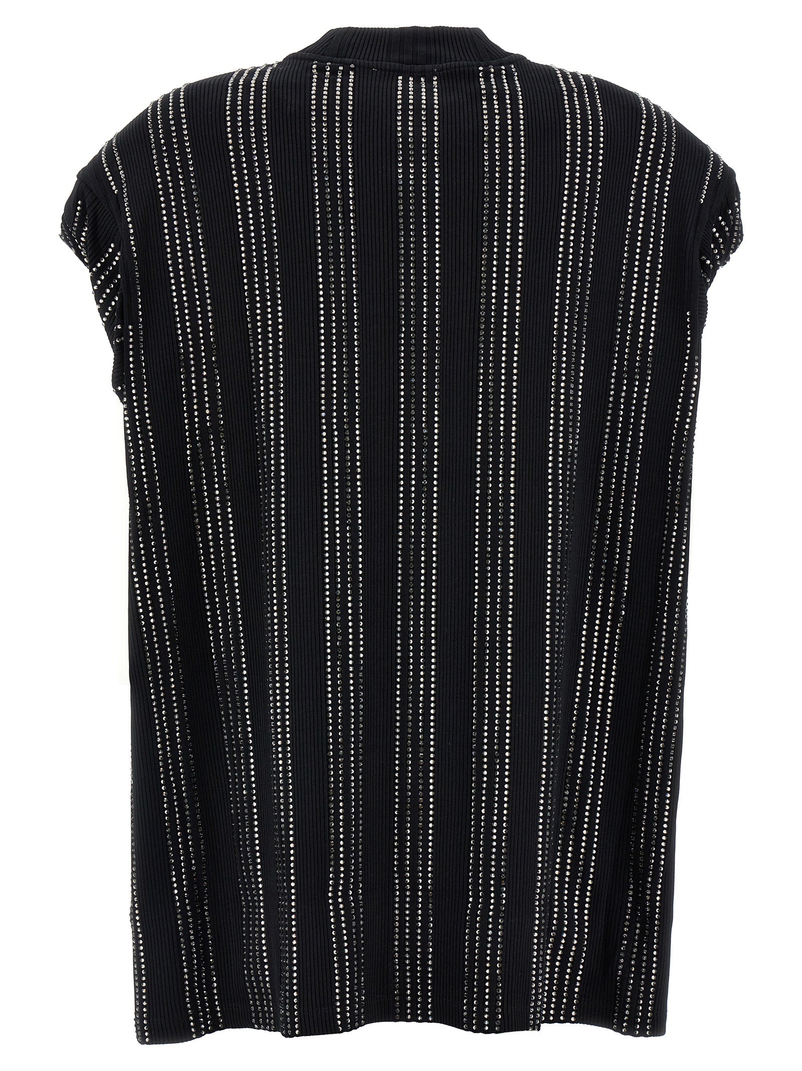 Black Cotton Short Dress